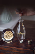 【Auroma-casa】ヴィンテージ風クリスタルボールアロマ｜月・イルカ・クラゲ 精油ディフューザー 高級感ある小物ギフト