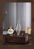 【Auroma-casa】ヴィンテージ風クリスタルボールアロマ｜月・イルカ・クラゲ 精油ディフューザー 高級感ある小物ギフト