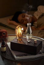 【Auroma-casa】復古実木冷香アロマディフューザー｜灯りと香りの上質空間