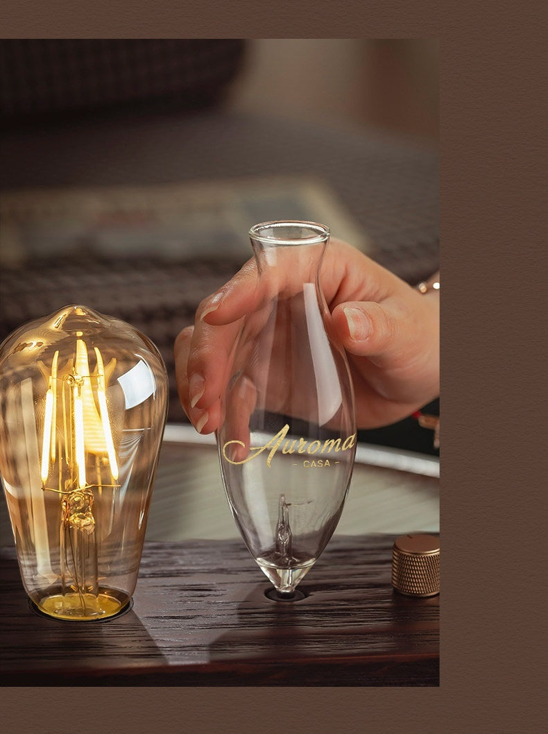 【Auroma-casa】復古実木冷香アロマディフューザー｜灯りと香りの上質空間