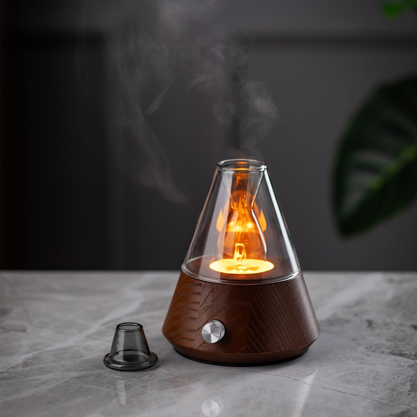 【美品】アロマディフューザー Auroma-casa】アロマディフューザー 水なし｜ネブライザー式・天然木