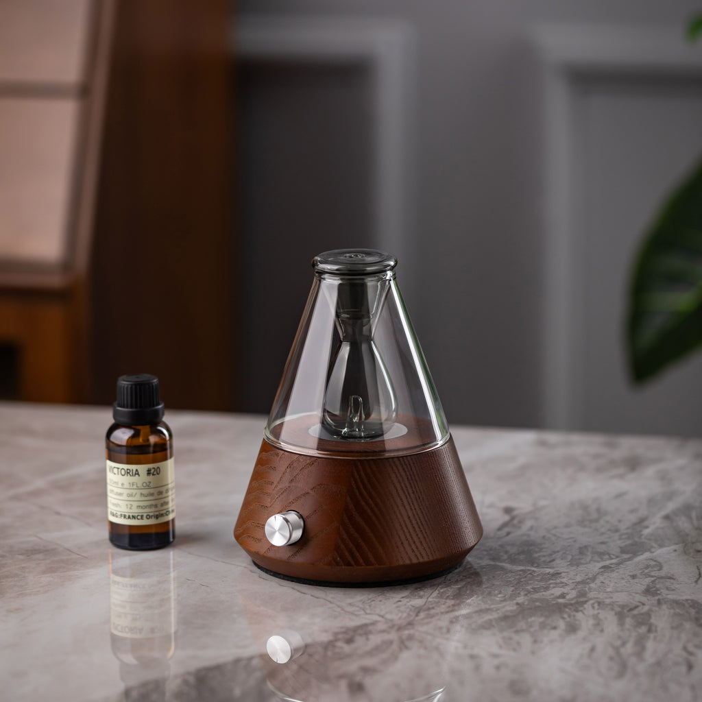 【Auroma-casa】空谷の器 - 清香ディフューザー｜無水式冷香｜寝室用 書斎用アロマディフューザー - 理想的な誕生日プレゼント