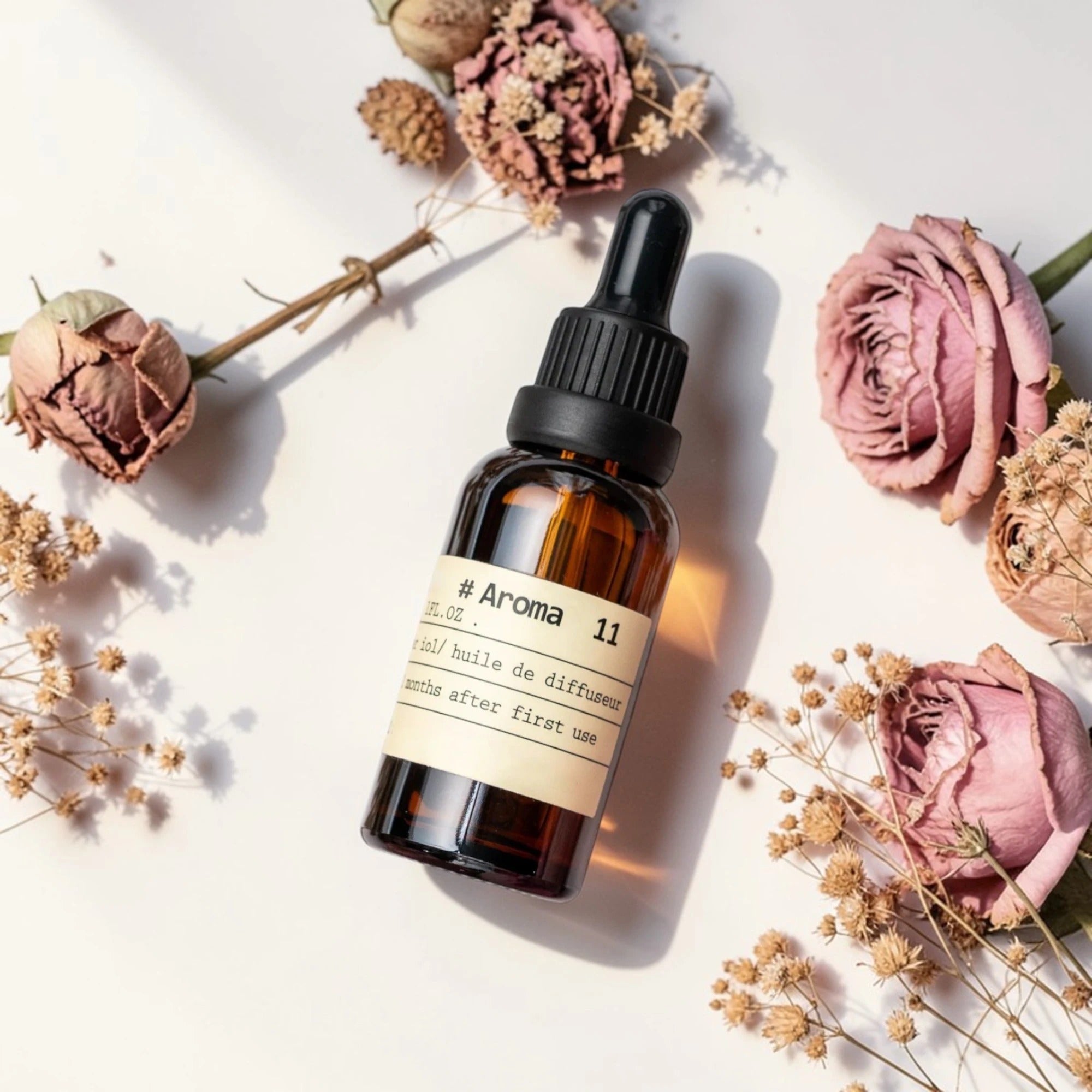 No.11 ローズウィスパー｜天然ローズ精油の優雅な香り｜100%ピュア エッセンシャルオイル・癒しと深いリラックスのアロマ