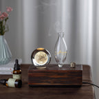 【Auroma-casa】ヴィンテージ風クリスタルボールアロマ｜月・イルカ・クラゲ 精油ディフューザー 高級感ある小物ギフト