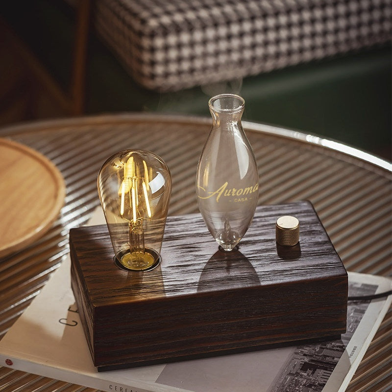 【Auroma-casa】復古実木冷香アロマディフューザー｜灯りと香りの上質空間