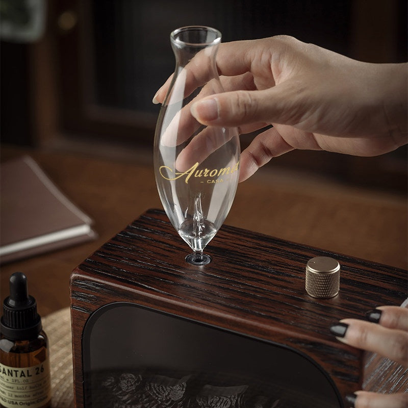 【Auroma-casa】レトロデザイン アロマディフューザー-暖炉型 ｜大切な方へ